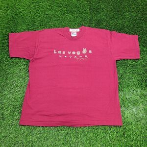Vintage 90s Las-Vegas Shirt XL 23x27 Red